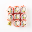 Uramaki California roll (8 Pieces) Crabstick, Cucumber Avocado, Lump fish Caviar